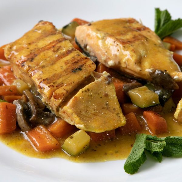 Salmón en salsa